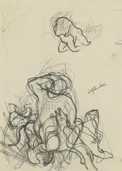 John Nash, Study for 'September' in 'The Shepheards Calendar, 1930, pen and ink