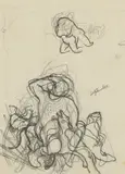 John Nash, Study for 'September' in 'The Shepheards Calendar, 1930, pen and ink