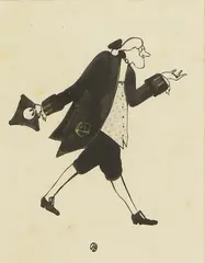 The Tricorn Hat by John Nash, pen and ink and watercolour, sold Jul 2026