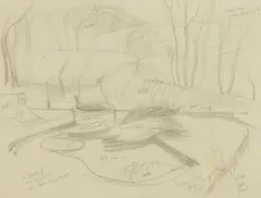 The Well Head by John Nash, pencil with annotations, sold Jul 2026