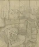 John Nash, A cottage interior, circa 1920s