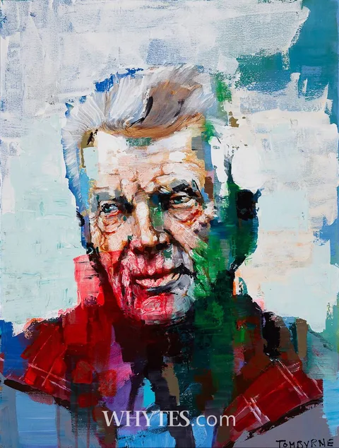Tom Byrne, PORTRAIT OF SAMUEL BECKETT, oil on canvas