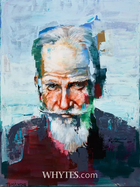 Tom Byrne, PORTRAIT OF GEORGE BERNARD SHAW, oil on canvas