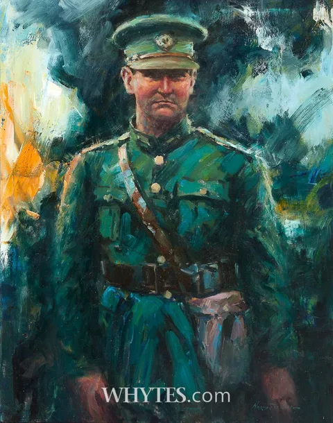 Norman Teeling, PORTRAIT OF MICHAEL COLLINS, oil on canvas