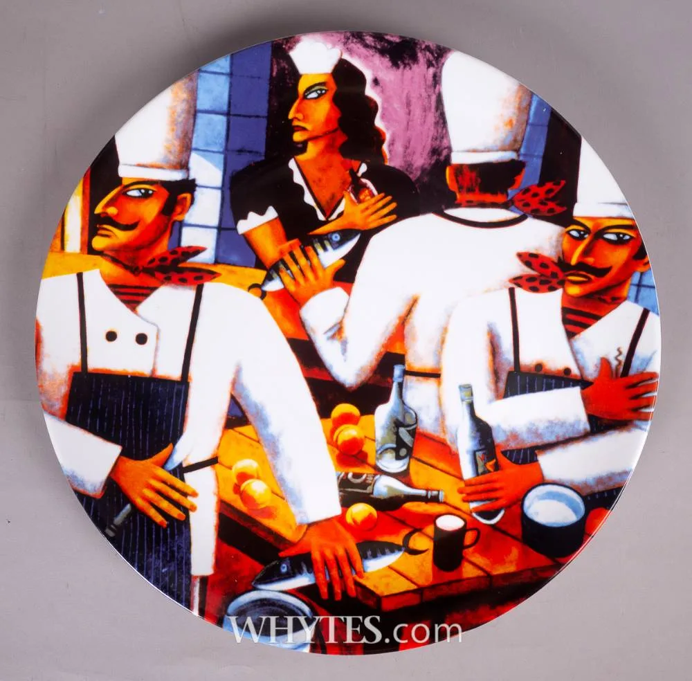 HELL'S KITCHEN by Graham Knuttel, 2010, printed fine porcelain plate; (no. 21 from an edition of 500), sold Jun 2026