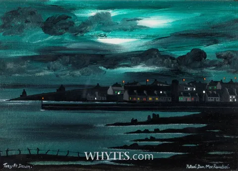 Patsy Dan Rodgers, TORY AT DAWN, COUNTY DONEGAL, 1999, oil on board