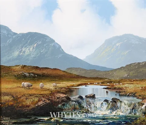 Eileen Meagher, WEST OF IRELAND LANDSCAPE, oil on canvas