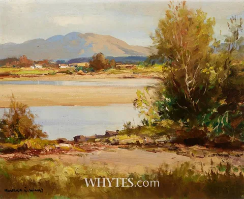 AT DOE CASTLE, COUNTY DONEGAL by Maurice Canning Wilks, oil on canvas, sold Jun 2026