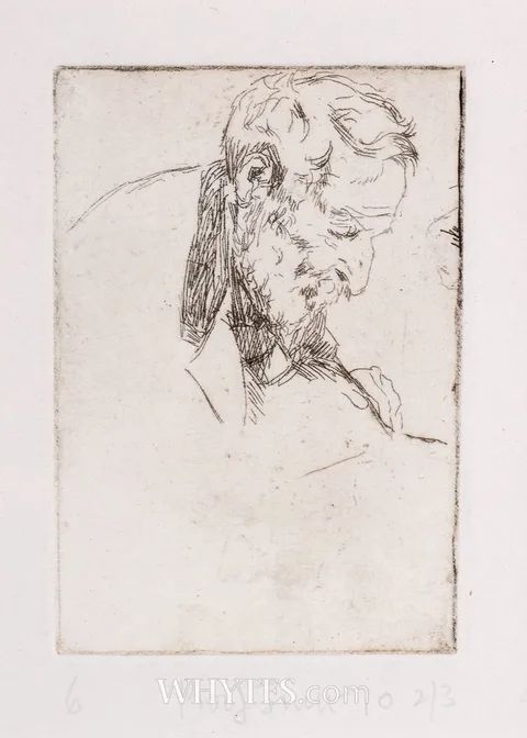 Estella Solomons, MAURICE SOLOMONS, etching; (no. 2 from an edition of 3 proofs)