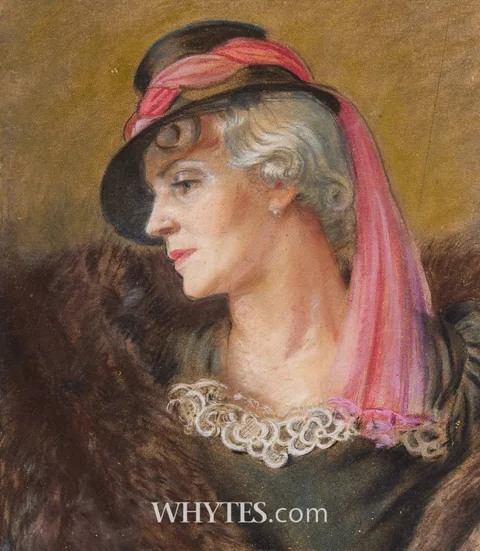 PORTRAIT OF MARGARET BURKE SHERIDAN, c.1940s by Gaetano De Gennaro, pastel, sold Jun 2026