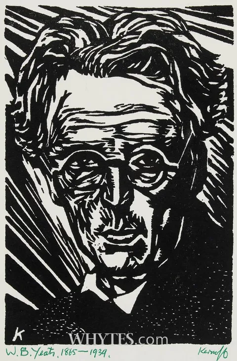 Harry Kernoff, W.B. YEATS, woodcut