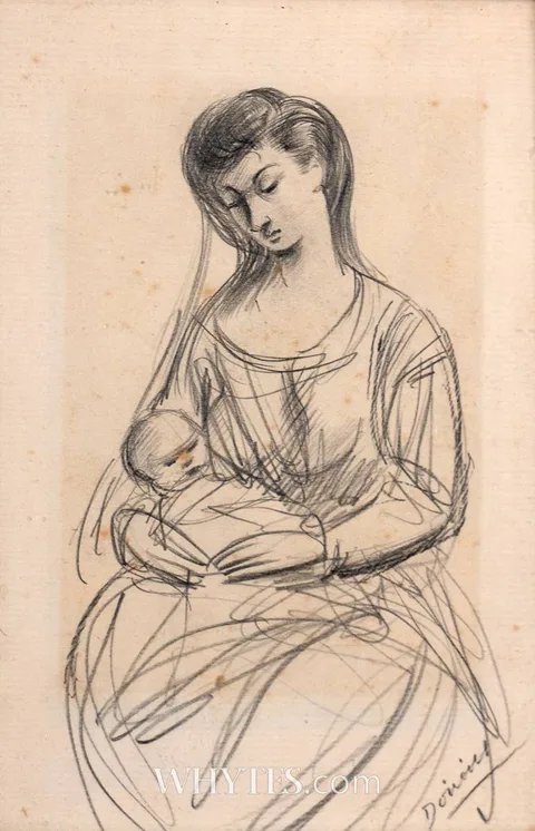 Daniel O'Neill, MOTHER AND CHILD, pencil