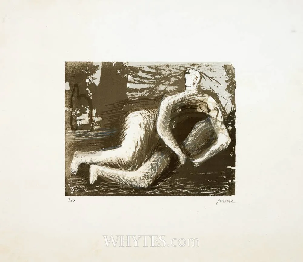 ADAM by Henry Moore, 1980, lithograph; (no. 9 from an edition of 50), sold Jun 2026