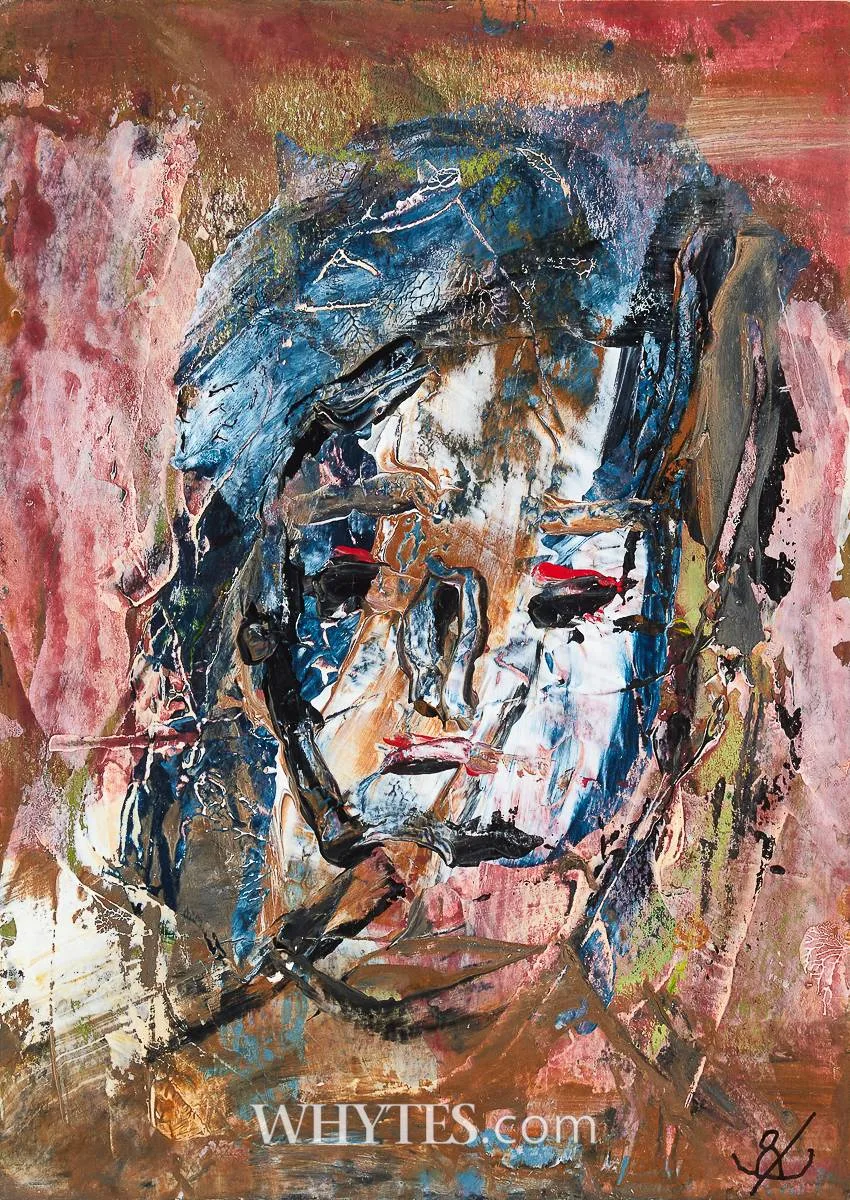 HEAD by John Kingerlee, 2016, gouache, sold Jun 2026