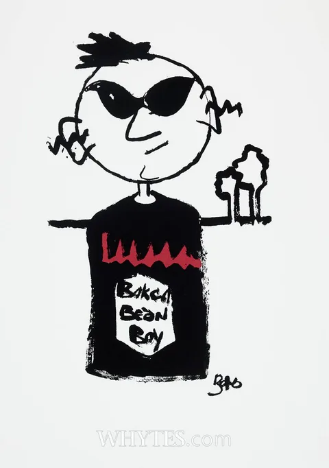 Paul Hewson, SELF PORTRAIT - BAKED BEAN BOY, screenprint on Fabriano paper
