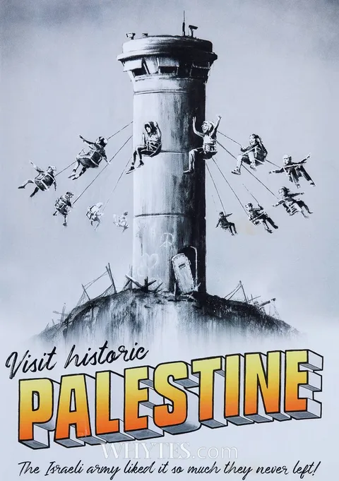 Banksy, WALLED OFF HOTEL POSTER, lithograph; (unframed)
