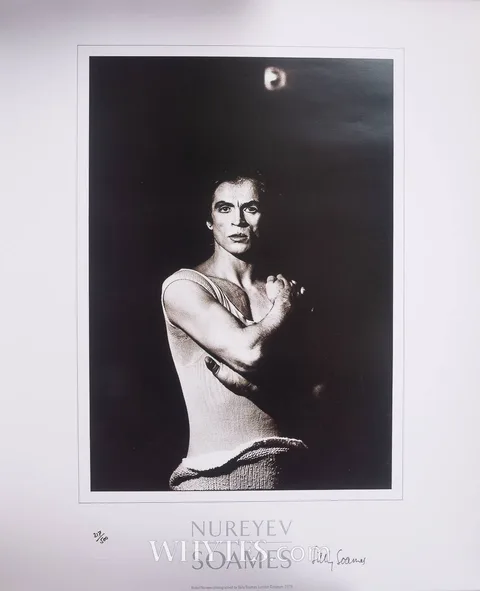 Sally Soames, RUDOLPH NUREYEV, 1987, Gelatin silver print; (no. 317 from an edition of 500); (unframed)
