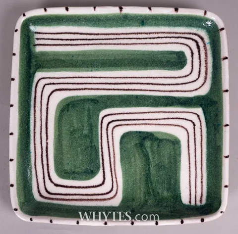 Guido Gambone, SQUARE TRAY, ceramic