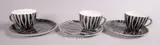 John Ffrench, CUP & SAUCER/PLATE 'NIGHT-CAP' SET, 1962 (SET OF SIX)