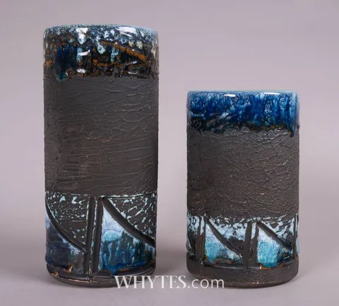 20th Century School, VASES [A PAIR], ceramic; (2)