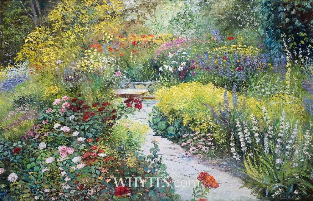 Chris Quinlan, FLOWER GARDEN, 1998, oil on canvas