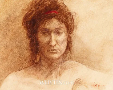Matt Grogan, PORTRAIT OF A LADY, mixed media