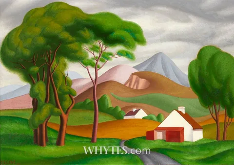 John Luke, THE MOURNES, 1939, oil on board