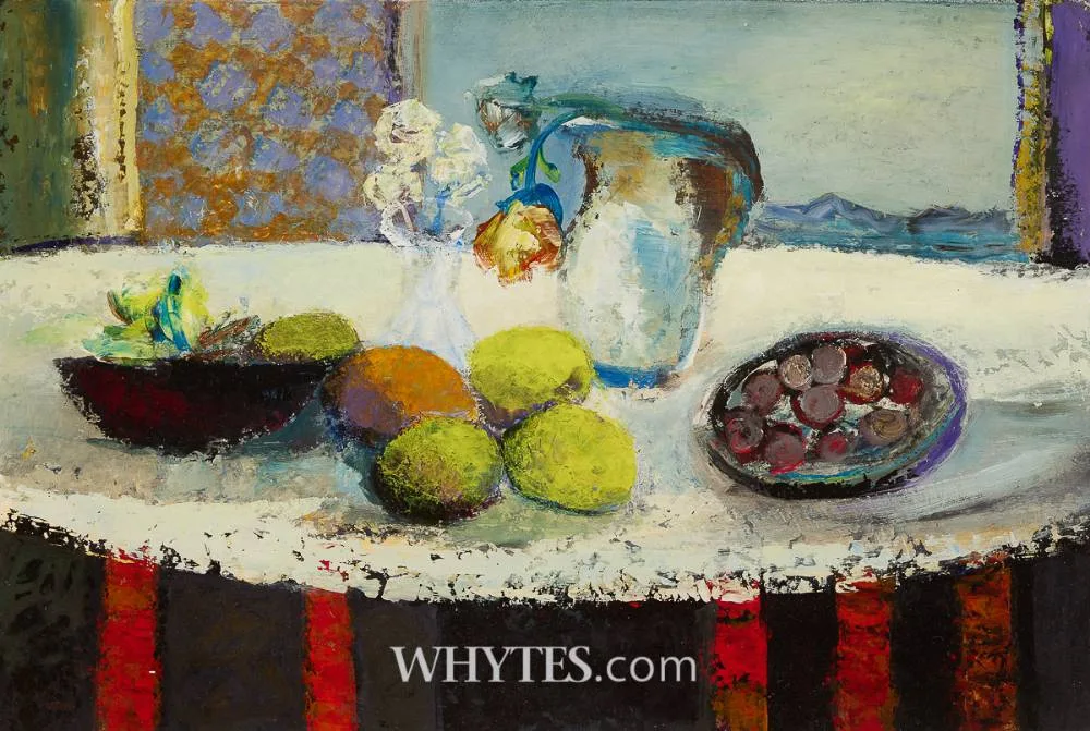 STILL LIFE by Daniel O'Neill, oil on board, sold May 2026
