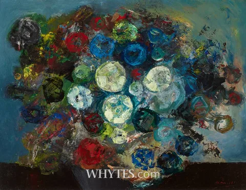 Daniel O'Neill, FLOWERS, oil on board