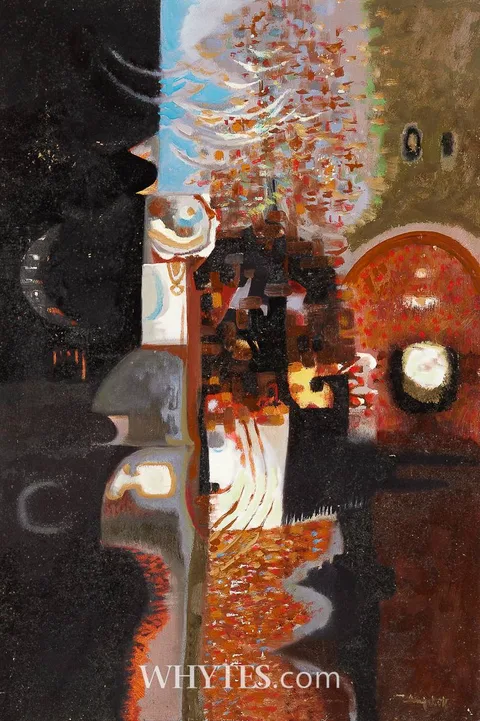 George Campbell, THE WIZARD'S WINDOW, oil on board