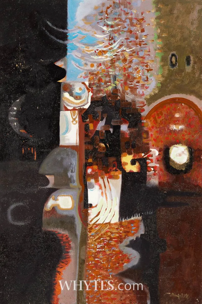 THE WIZARD'S WINDOW by George Campbell, oil on board, sold May 2026