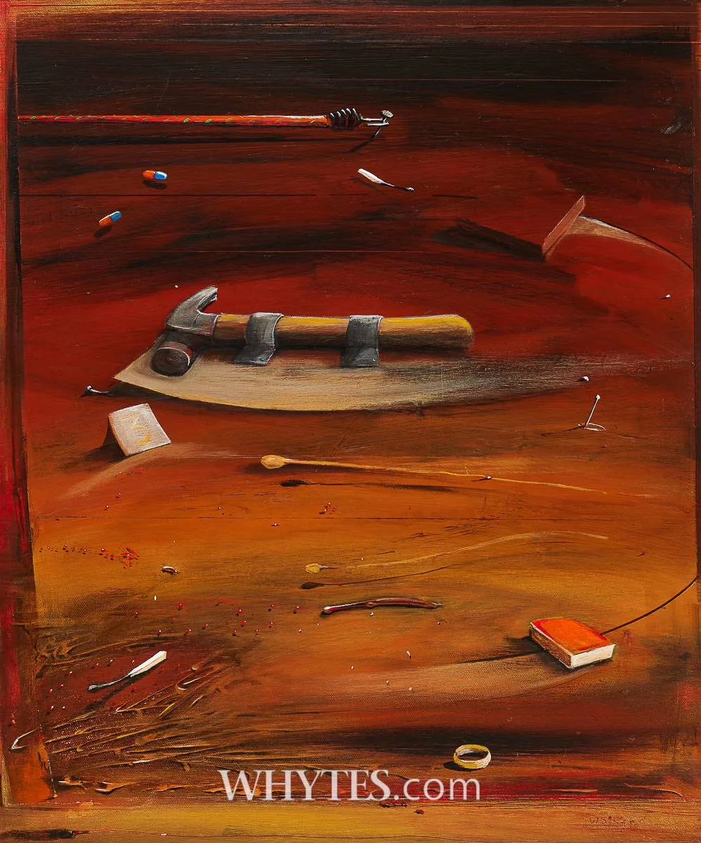 MEMORY'S WOUND by Charlie Whisker, acrylic on canvas, sold May 2026