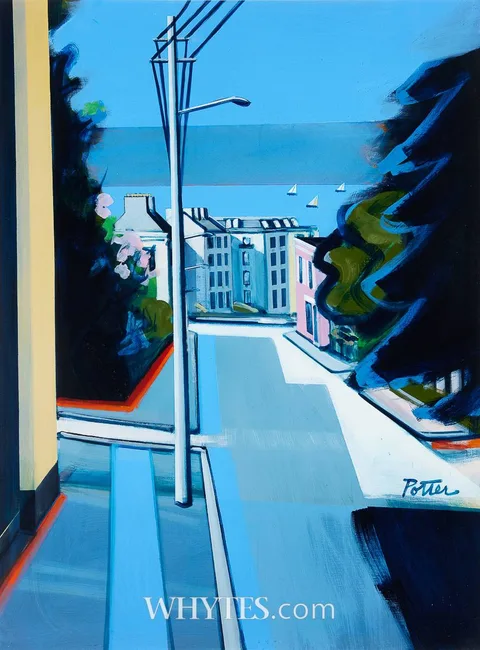 George Potter, CLARINDA PARK SERIES #3 [DÚN LAOGHAIRE, COUNTY DUBLIN], 1990-91, acrylic on canvas