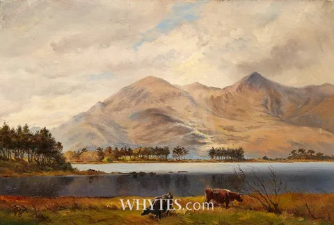 James Brenan, THE LOWER LAKE, KILLARNEY, COUNTY KERRY, 1893, oil on panel