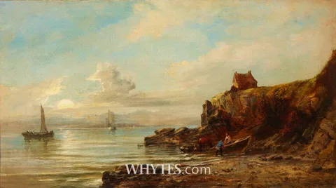 Edwin Hayes, COASTAL SCENE, oil on canvas