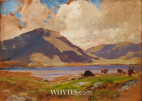 James Humbert Craig, NEAR MAAM, CONNEMARA, oil on panel