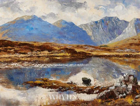 Fergus O'Ryan, GLENDALLAGH [SIC], CONNEMARA, oil on canvas board