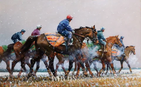 Peter Curling, FROSTBITE, oil on canvas
