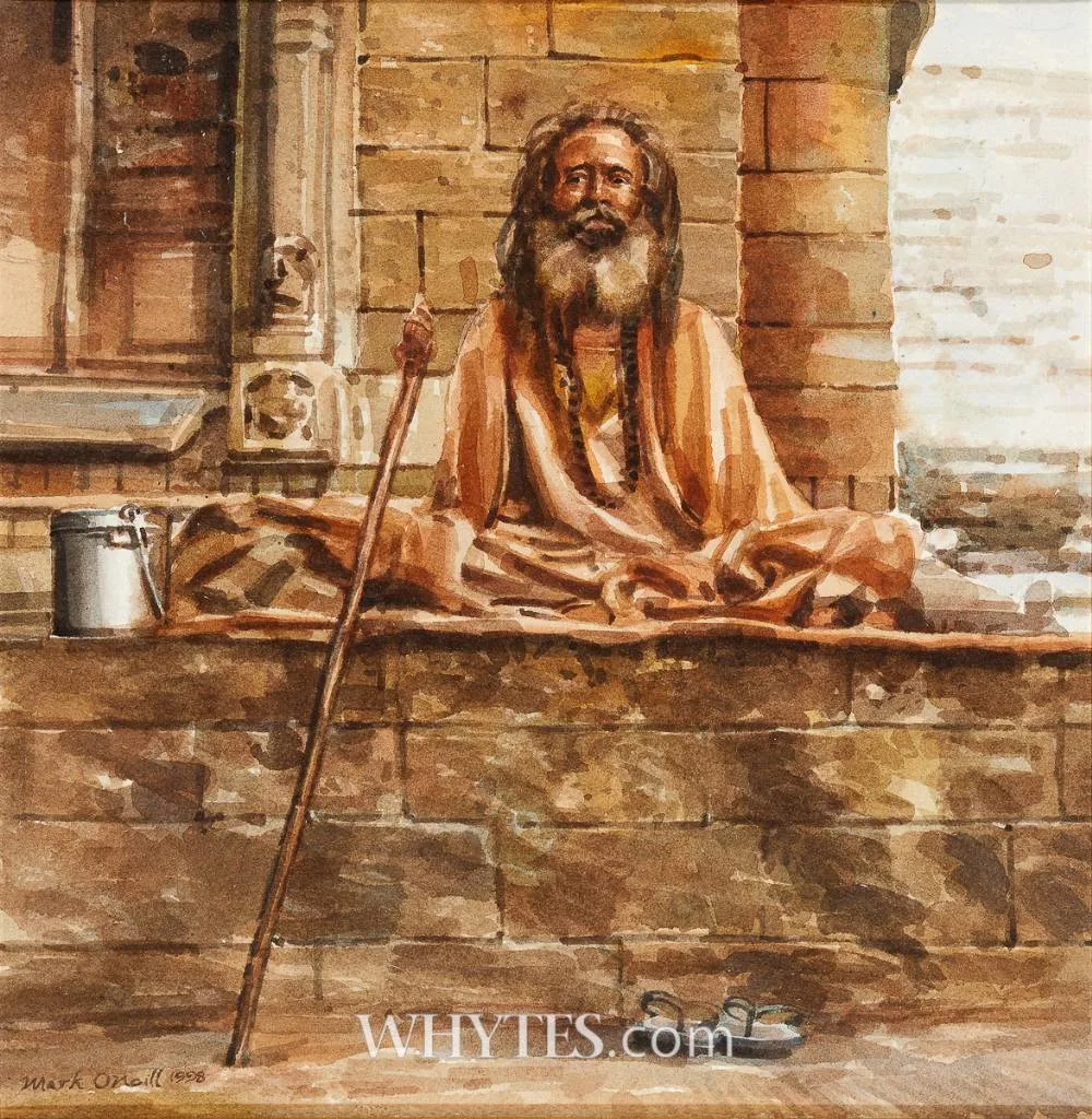Mark O'Neill, SADHU MAN, 1998, watercolour