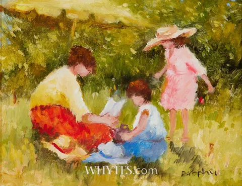 Elizabeth Brophy, THE STORY, oil on board