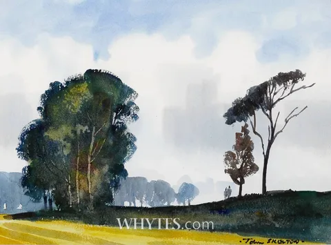 John Skelton, WALK IN THE PARK, watercolour