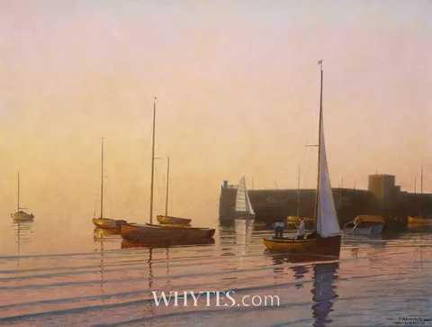 Padraig Lynch, MISTY EVENING SKERRIES, COUNTY DUBLIN, 1991, oil on canvas