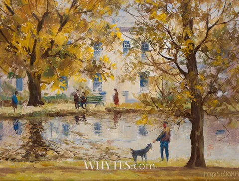 Fergus O'Ryan, SHADES OF SUMMER, oil on board