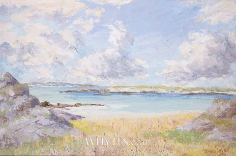 NEAR CARNA, CONNEMARA by Fergus O'Ryan, oil on board, offered Mar 2026
