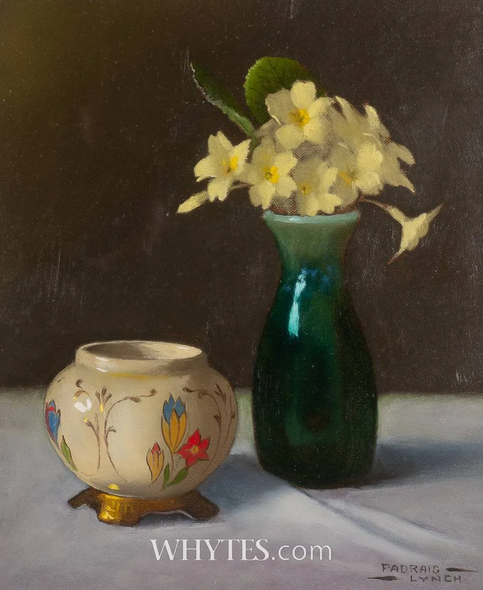 PRIMROSE by Padraig Lynch, 2008, oil on canvas board, sold Mar 2026