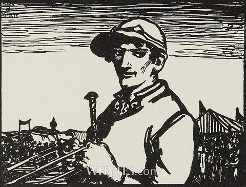 ILLUSTRATION TO 'THE LOVE-SICK MAID' by Jack Butler Yeats, reproduction print, sold Mar 2026