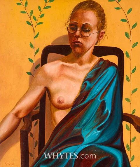 Stephen McKenna, JANE SEATON AS A BUDDHIST, oil on board