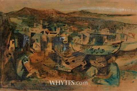 George Campbell, TORREMOLINOS, SPAIN, 1957, mixed media