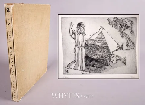 Basil Rakoczi, IN THE BEGINNING: ILLUSTRATIONS FOR THE BOOK OF GENESIS, 1961, folio of hand-printed etchings; (16); (no. 48 from an edition of 50)