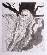 William Crozier, FIGURE IN A LANDSCAPE and FIGURE WITH TREES, 1971 (A PAIR)